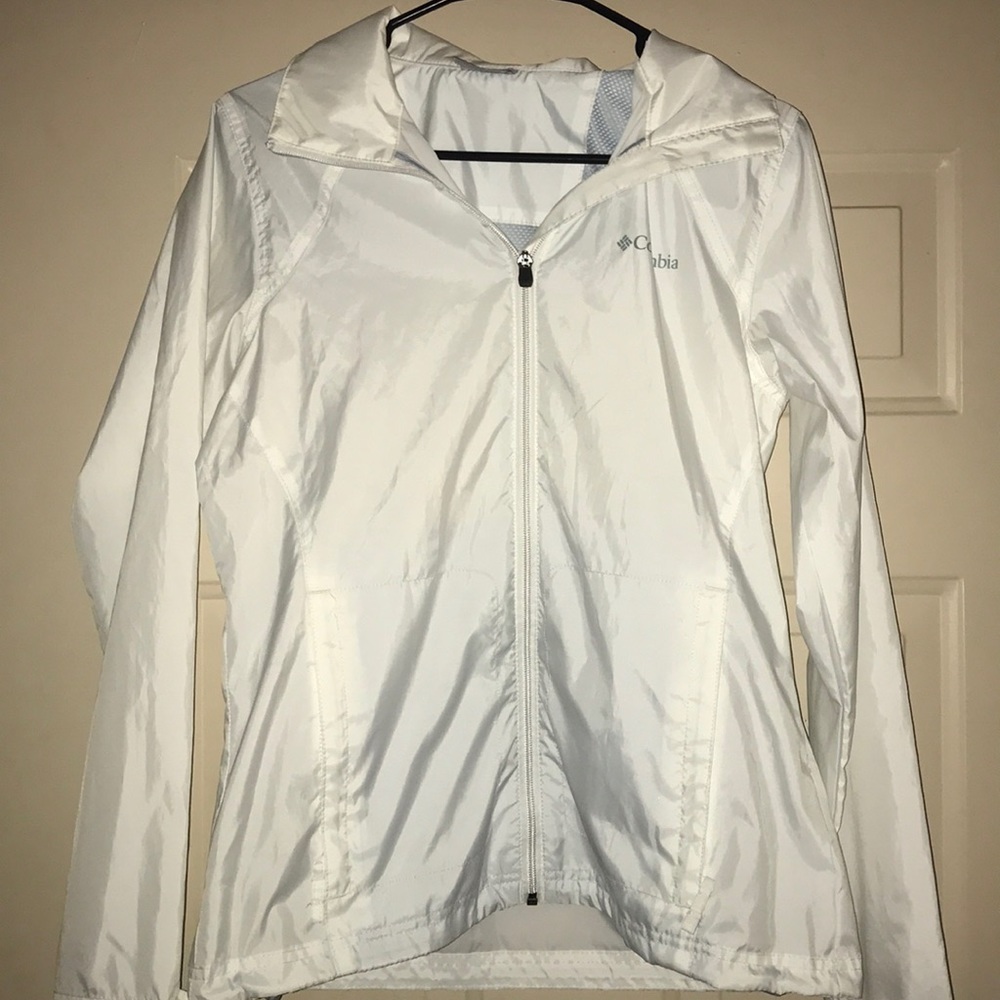 White Columbia rain jacket